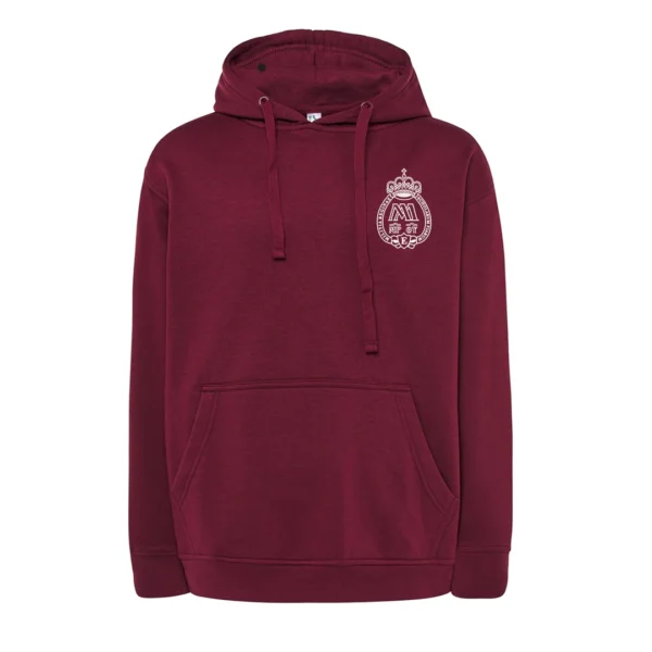 Bluza z kapturem burgund Zespół Szkół Pijarskich w Elblągu