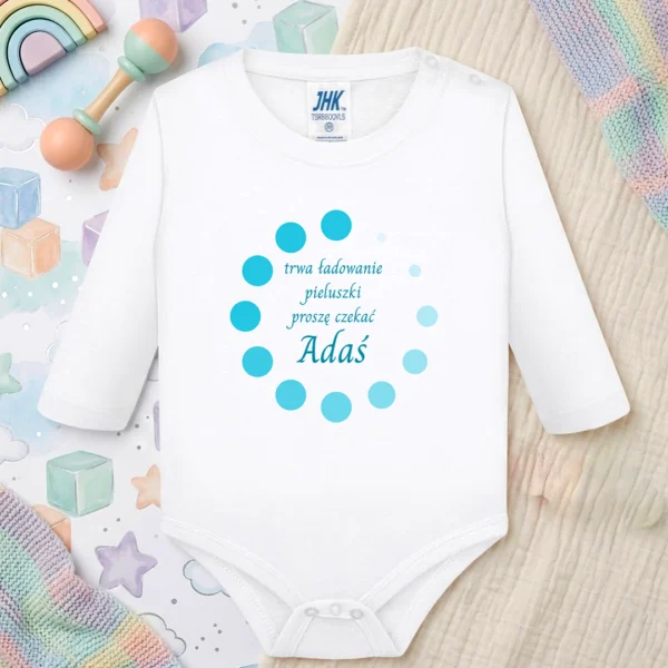 Perosnalizowane body na roczek ładowanie chłopiec