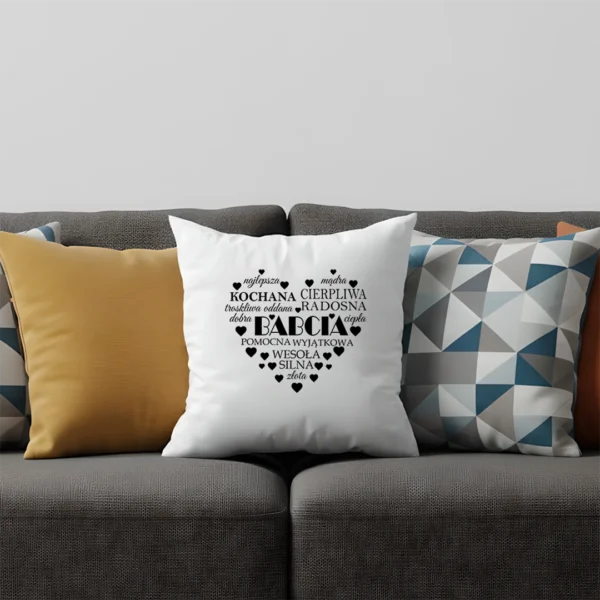 Personalizowana poduszka dzień babci Kochana babcia