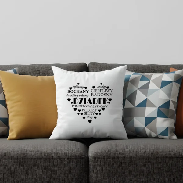 Personalizowana poduszka dzień dziadka kochany dziadek