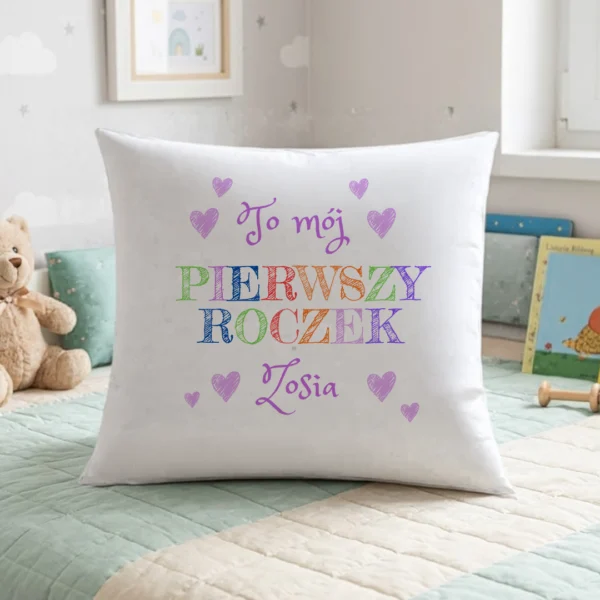 Personalizowana poduszka na roczek to mój pierwszy roczek