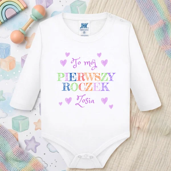 Personalizowane body na roczek to mój pierwszy roczek