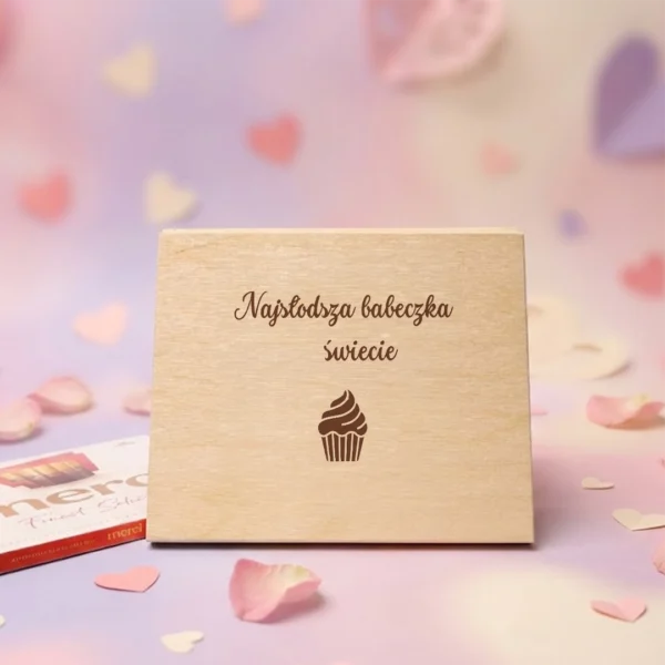 Pudełko na czekoladki Merci Najsłodsza Babeczka1